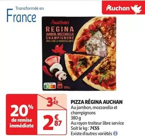 Auchan - Pizza Regina offre à 2,87€ sur Auchan Supermarché