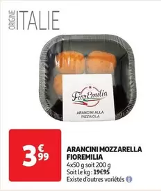 Arancini Mozzarella offre à 3,99€ sur Auchan Supermarché