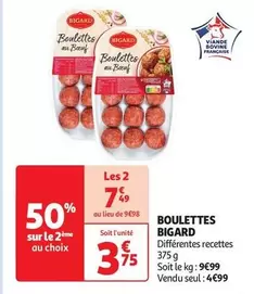 Bigard - Boulettes offre à 3,75€ sur Auchan Supermarché