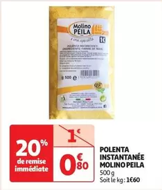 Molino Peila - Polenta Instantanée offre à 0,8€ sur Auchan Supermarché