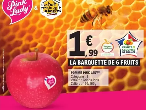 Wonderful - Pomme Pink Lady offre à 1,99€ sur E.Leclerc