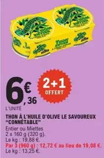 Thon À L'huile D'olive offre à 6,36€ sur E.Leclerc