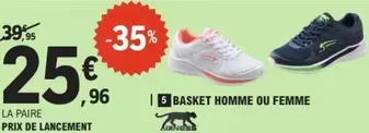 Basket Homme Ou Femme offre à 25,96€ sur E.Leclerc