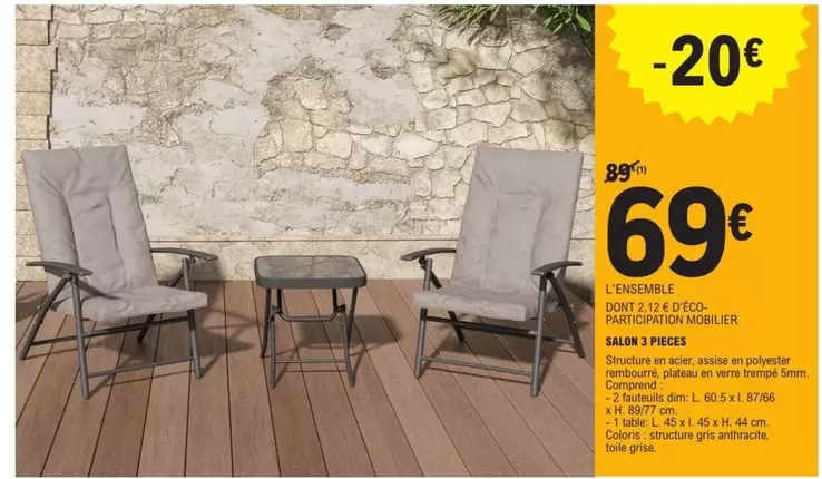 Dim - L'espardie DOU·N'TÉ D'Éco, Parforginovo offre à 69€ sur E.Leclerc