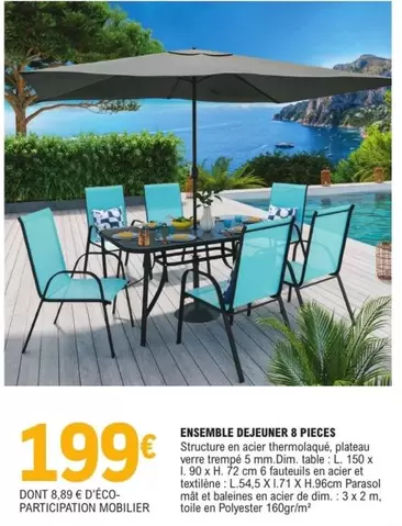 Dim - Ensemble Dejeuner 8 Pieces offre à 199€ sur E.Leclerc