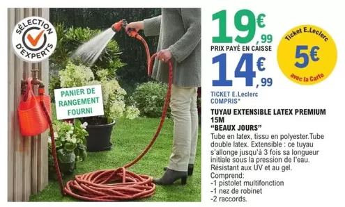 E.Leclerc - Tvtvue Extensible Latex Premium 15m offre à 14,99€ sur E.Leclerc