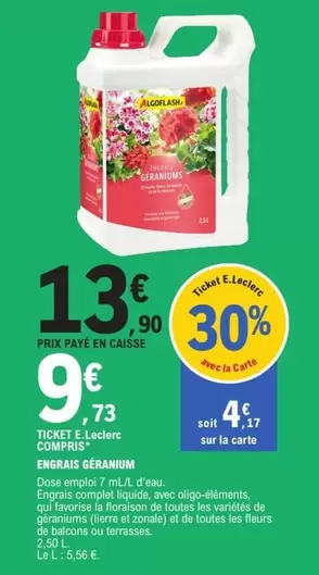 Algoflash - ticke e tecler comprimés offre à 13,9€ sur E.Leclerc