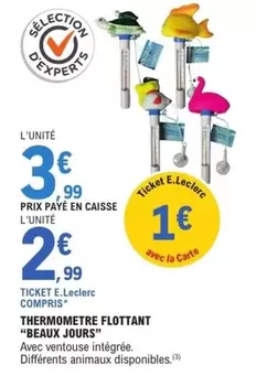 Thermometre Flottant offre à 3,99€ sur E.Leclerc