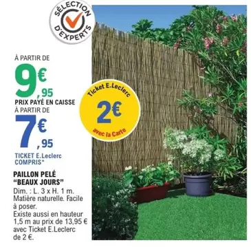 Dim - Paillon Pelé "beaux Jours" offre à 9,95€ sur E.Leclerc