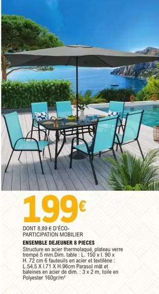 Dim - Ensemble Dejeuner 8 Pièces offre à 199€ sur E.Leclerc