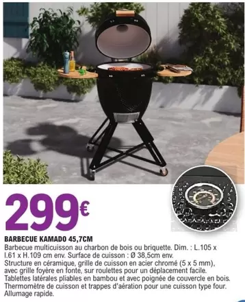 Dim - Barbecue Kamado 45,7cm offre à 299€ sur E.Leclerc