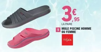 Mule Piscine Homme Ou Femme offre à 3,95€ sur E.Leclerc