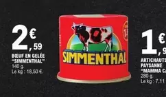 Beuf En Gelée "smmenthal" offre à 2,59€ sur E.Leclerc