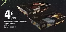 Solo - Profiteroles Ou Tiramisu "solo Italia" offre à 4,99€ sur E.Leclerc