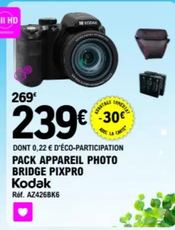 Kodak - Pack Appareil Photo Bridge Pixpro offre à 239€ sur E.Leclerc