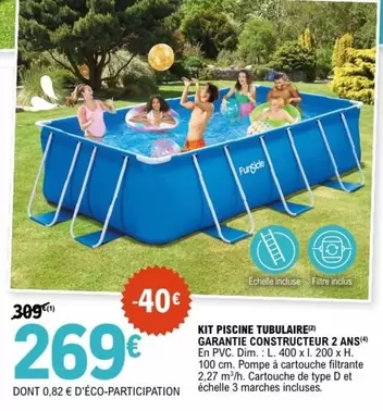 Kit Piscine Tubulaire offre à 269€ sur E.Leclerc