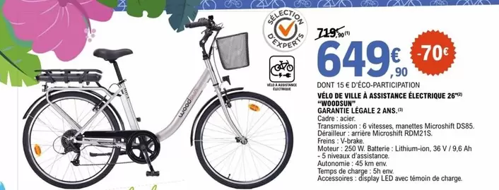Vélo De Pull À Assistance Électrique 25" Consortite offre à 649€ sur E.Leclerc