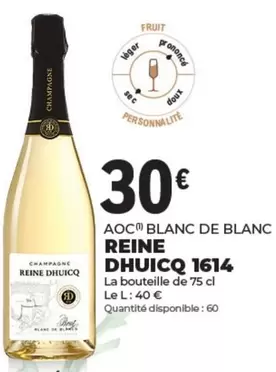 AOC -  Blanc De Blanc offre à 30€ sur E.Leclerc