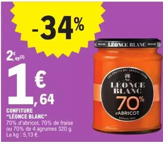Confiture offre à 1€ sur E.Leclerc Express