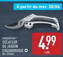 Sécateur De Jardin Ergonomique offre à 4,99€ sur Aldi