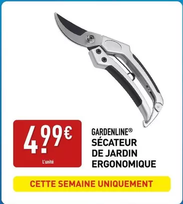 Sécateur De Jardin Ergonomique offre à 4,99€ sur Aldi