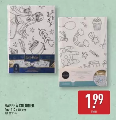 Nappe A Colorier offre à 1,99€ sur Aldi