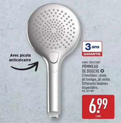 Home Creation - Pommeau De Douche offre à 6,99€ sur Aldi