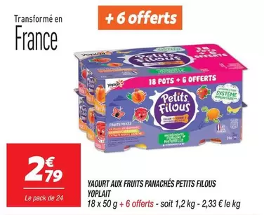 Yoplait - Yaourt Aux Fruits Panachés Petits Filous offre à 2,79€ sur Netto
