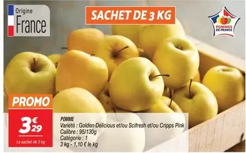 Pomme offre à 3,29€ sur Netto