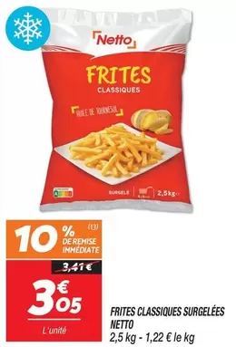 Netto - Frites Classiques Surgelées offre à 3,05€ sur Netto