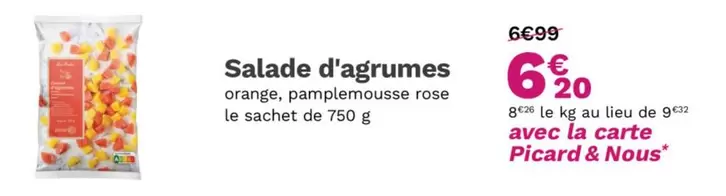 Picard - Salade D'Agrumes offre à 6,2€ sur Picard