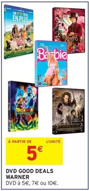 Barbie - Dvd Good Deals Warner offre à 5€ sur Intermarché Hyper