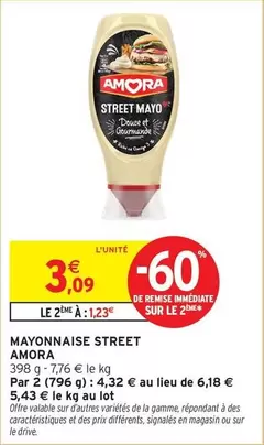 Amora - Mayonnaise Street offre à 3,09€ sur Intermarché Hyper