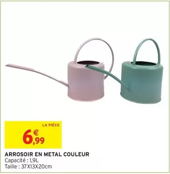 Arrosoir En Metal Couleur offre à 6,99€ sur Intermarché Hyper