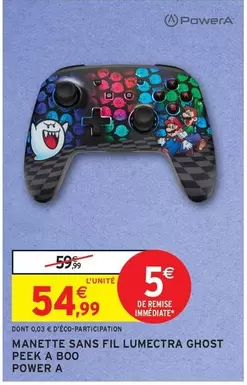 Manette Sans Fil Lumectra Ghost Peek A Boo offre à 54,99€ sur Intermarché Hyper