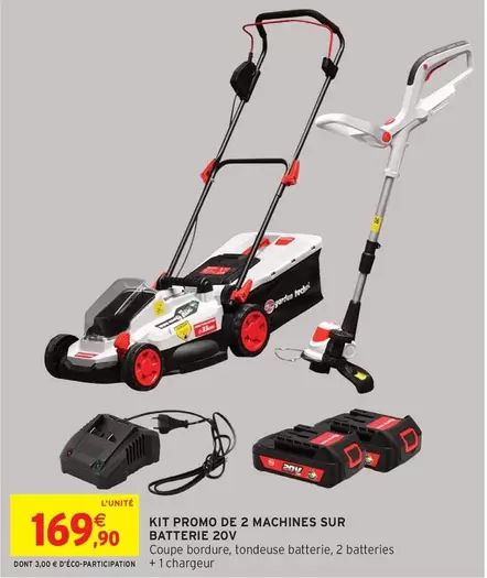 Promo - Kit  De 2 Machines Sur Batterie 20v offre à 169,9€ sur Intermarché Hyper