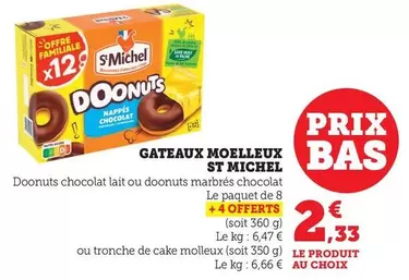 St michel - Gateaux Moelleux offre à 2,33€ sur Bi1