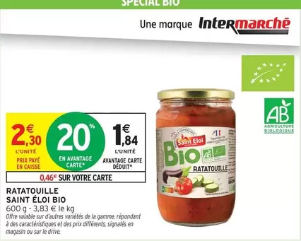 Saint Eloi - Ratatouille offre à 2,3€ sur Intermarché Express