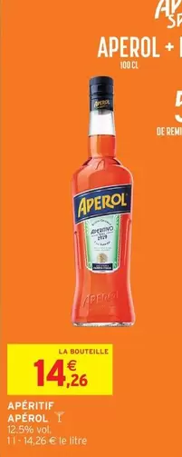 Aperol - Aperitif offre à 14,26€ sur Intermarché Express