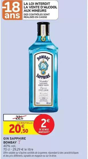 Signal - Gin offre à 20,5€ sur Intermarché Express