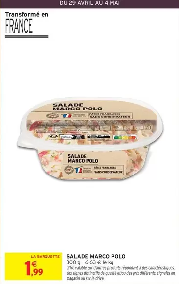 Avril - Salade Marco Polo offre à 1,99€ sur Intermarché Express