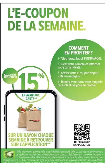 Sur Un Rayon Chaque Semaine À Retrouver Sur L'application offre sur Intermarché Express
