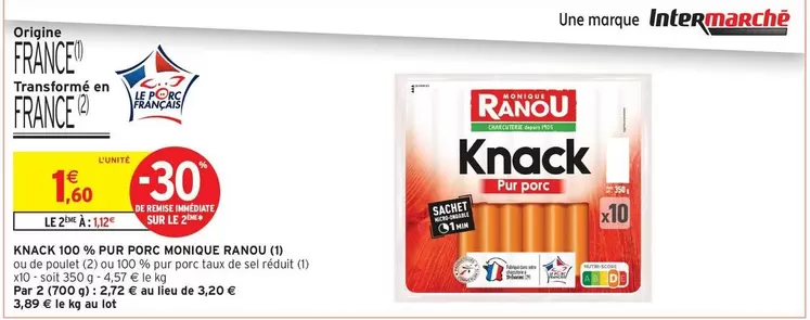 Cars - Knack 100% Pure offre à 1,6€ sur Intermarché Contact