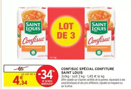 Confisue Spécial Confiture offre à 4,34€ sur Intermarché Contact