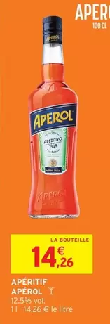 Aperol - Aperitif offre à 14,26€ sur Intermarché Contact