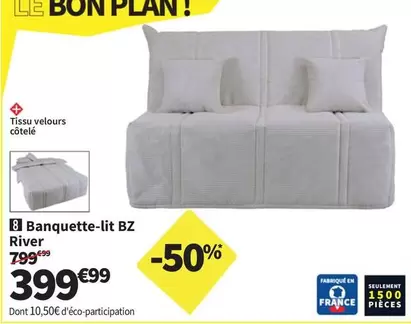 River - Banquette-lit Bz offre à 399,99€ sur Conforama