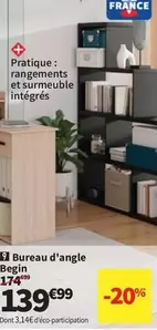 Bureau D'angle Begin offre à 139,99€ sur Conforama