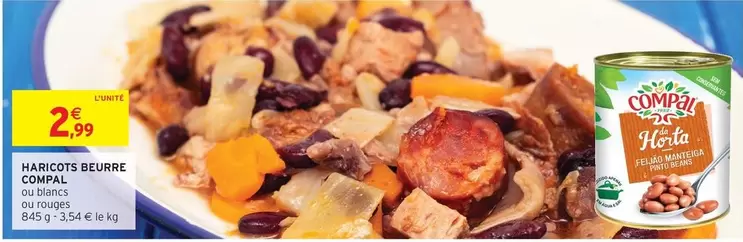 Maricots Beurre offre à 2,99€ sur Intermarché