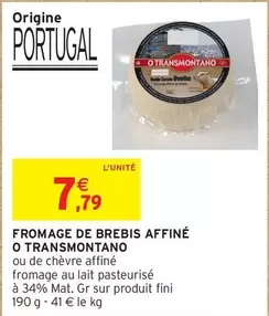 Fini - Fromage De Brebis Affiné O Transmontano offre à 7,79€ sur Intermarché