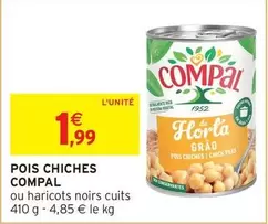 Pois Chiches offre à 1,99€ sur Intermarché